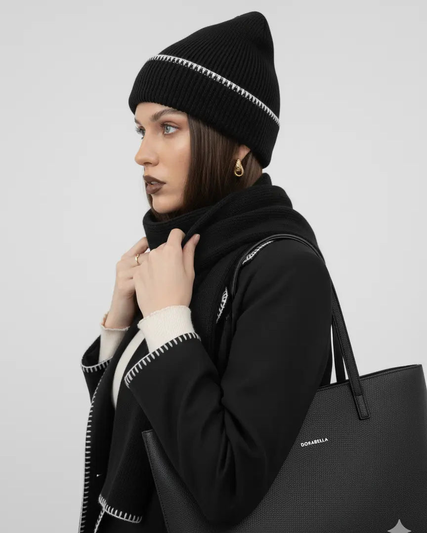 Sciarpa in maglia punto cavallo Dorabella