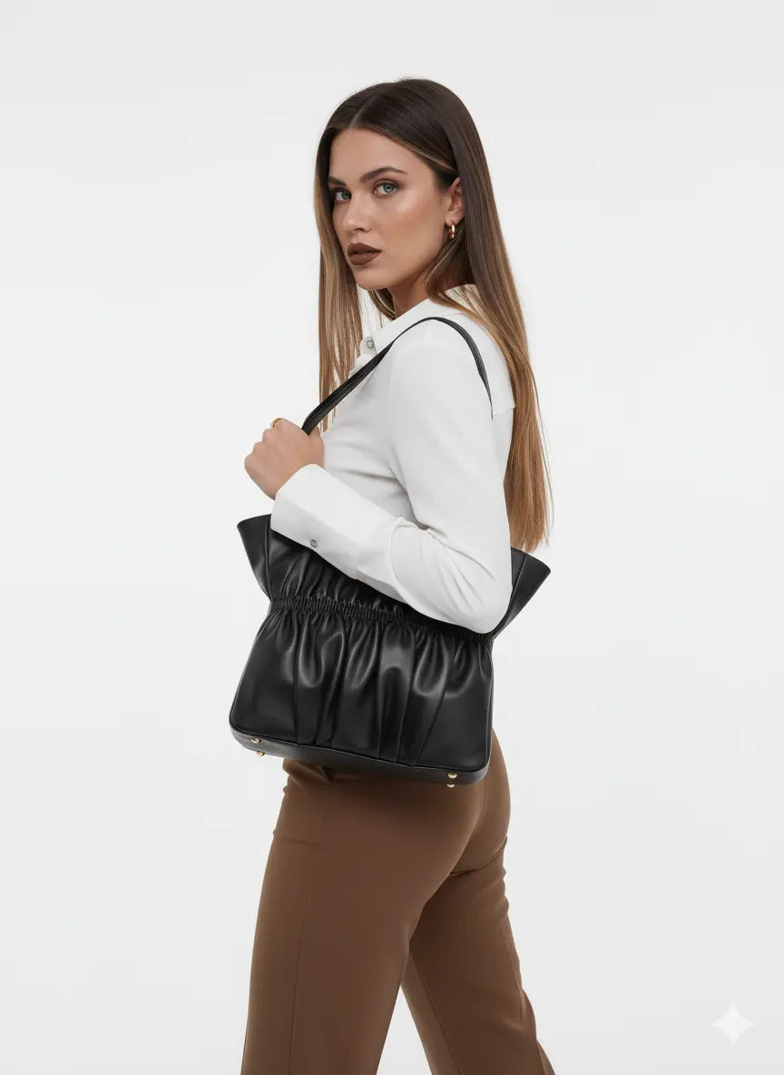 Shopper con dettaglio arricciato Dorabella