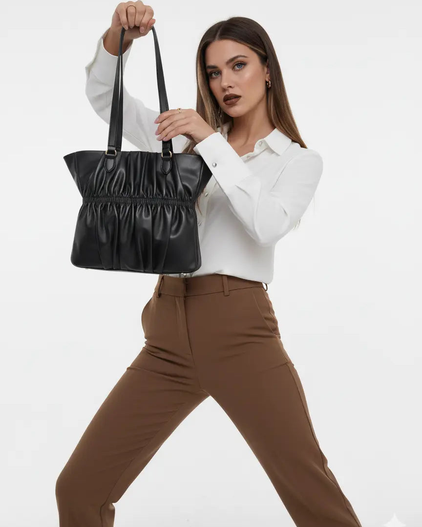 Shopper con dettaglio arricciato Dorabella