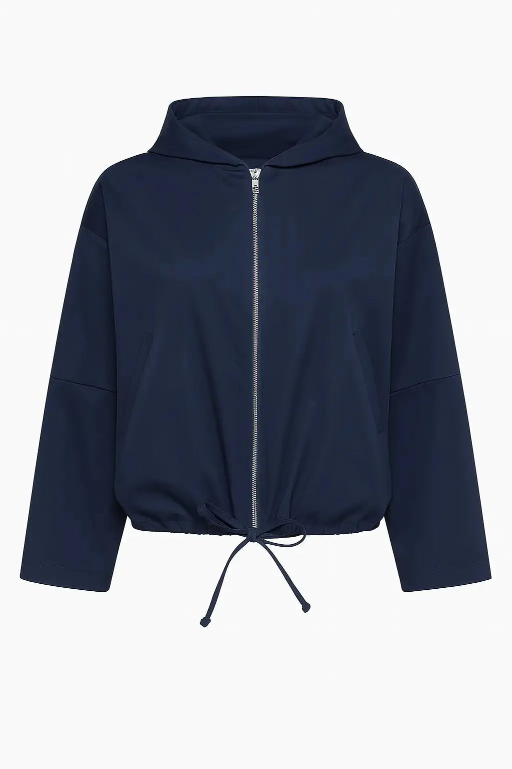 Spolverino con cappuccio in tessuto spalmato Dorabella Deep Blue Navy / XXL