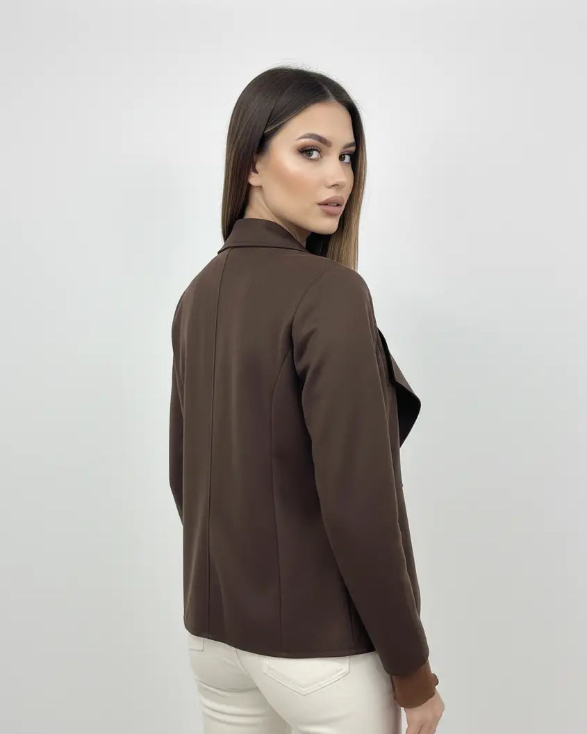 Spolverino in suede con rever sciallato DORABELLA