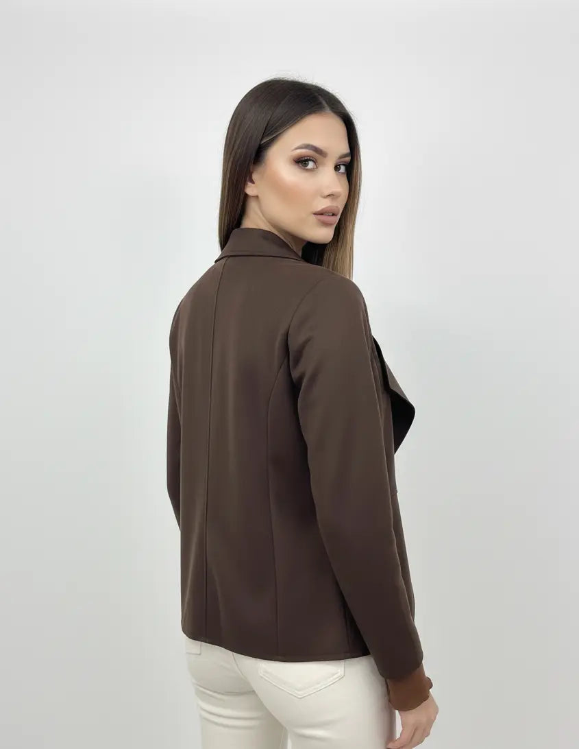 Spolverino in suede con rever sciallato DORABELLA