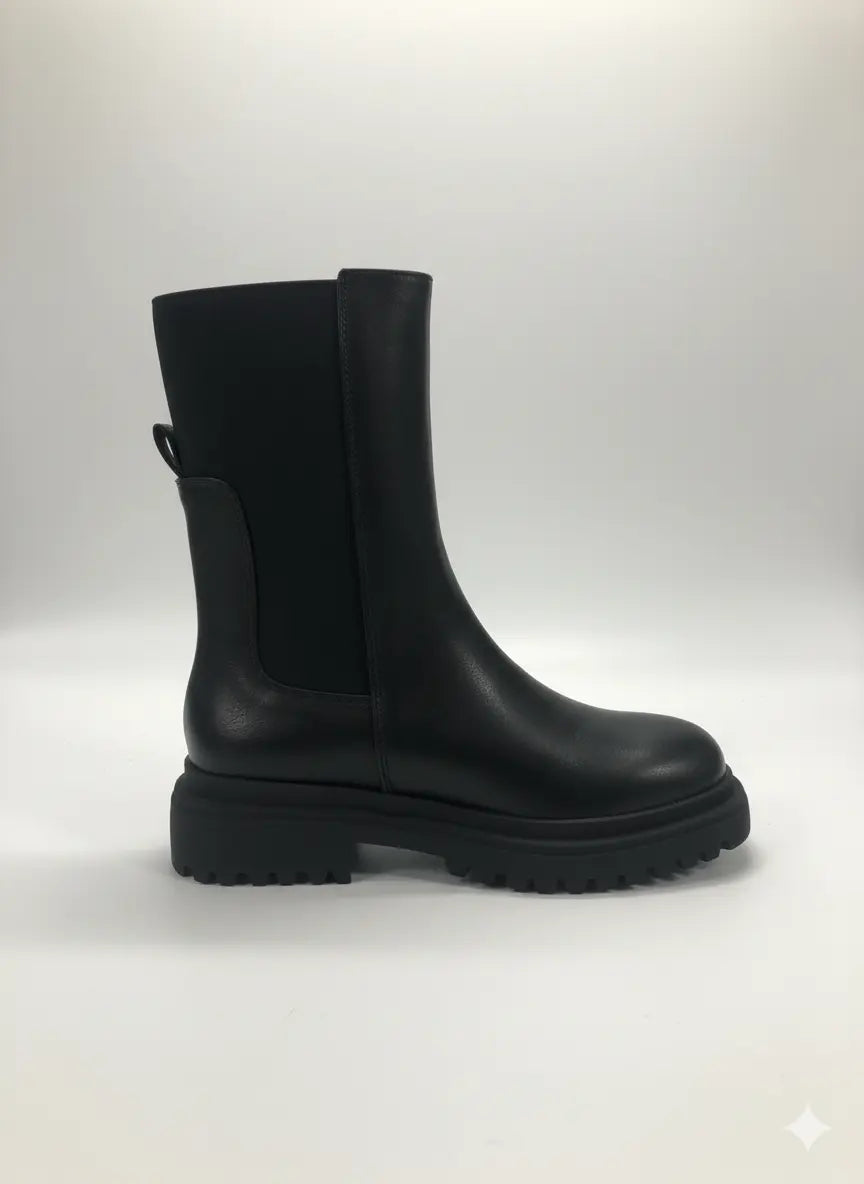 Stivaletti Chelsea Chunky in Pelle Dorabella