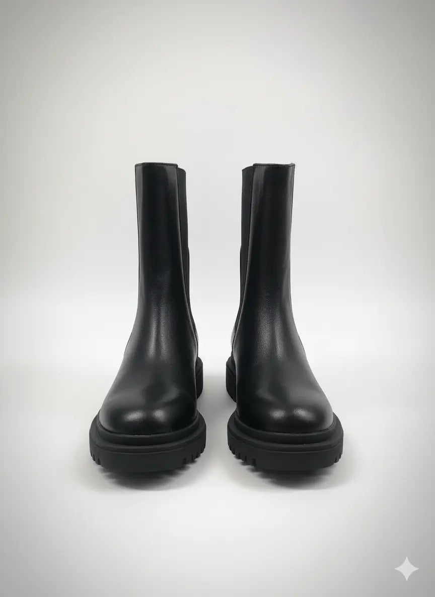 Stivaletti Chelsea Chunky in Pelle Dorabella