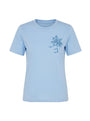 T-Shirt Girocollo con Ricamo Floreale e Paillettes DORABELLA