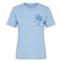 T-Shirt Girocollo con Ricamo Floreale e Paillettes DORABELLA