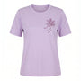 T-Shirt Girocollo con Ricamo Floreale e Paillettes DORABELLA