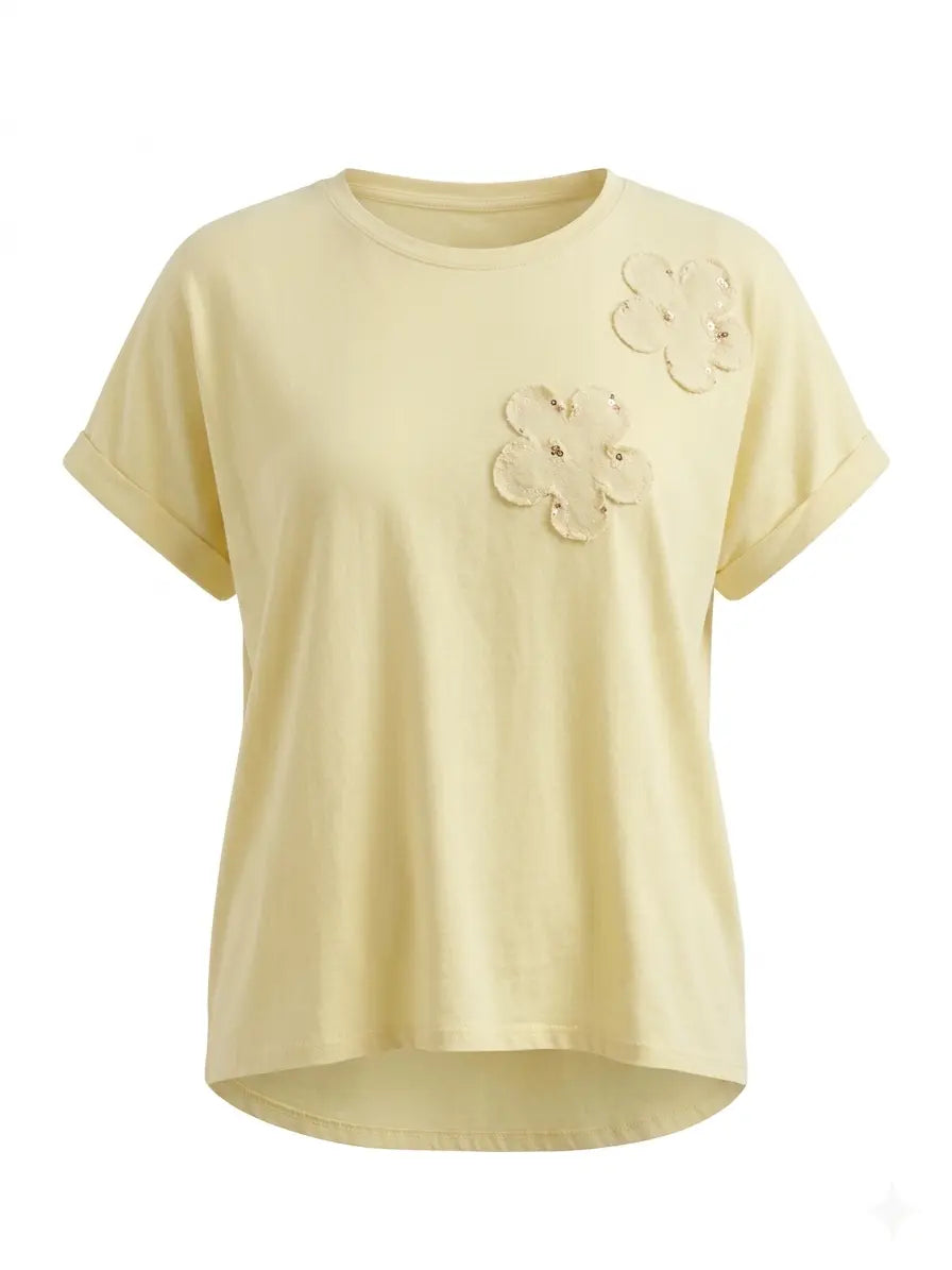 T-Shirt Golden Petals DORABELLA