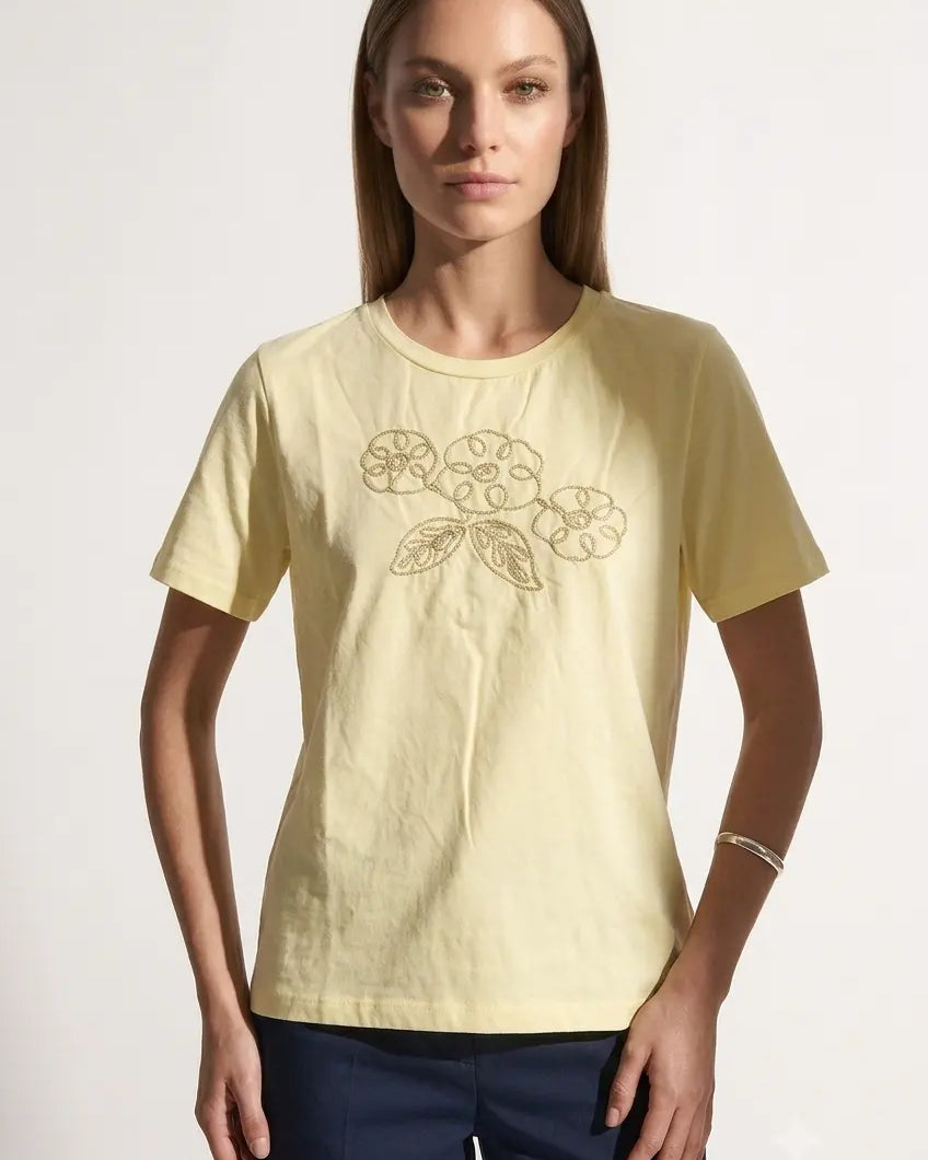 T-Shirt Golden Petals DORABELLA