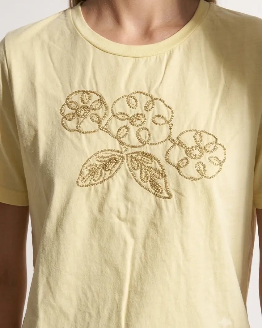 T-Shirt Golden Petals DORABELLA