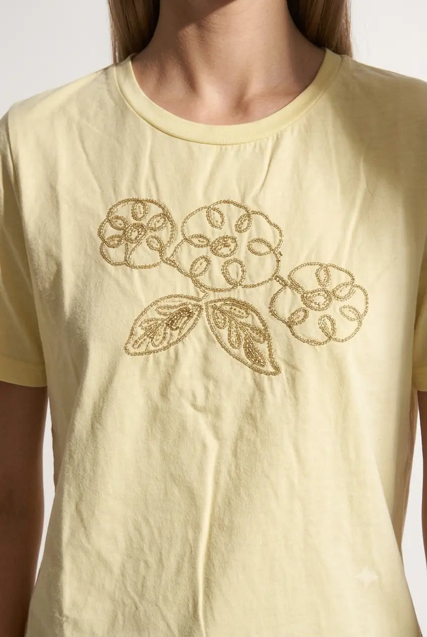 T-Shirt Golden Petals DORABELLA