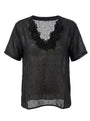 T-Shirt Noir Romantique DORABELLA