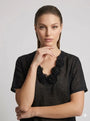 T-Shirt Noir Romantique DORABELLA