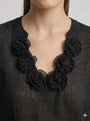 T-Shirt Noir Romantique DORABELLA