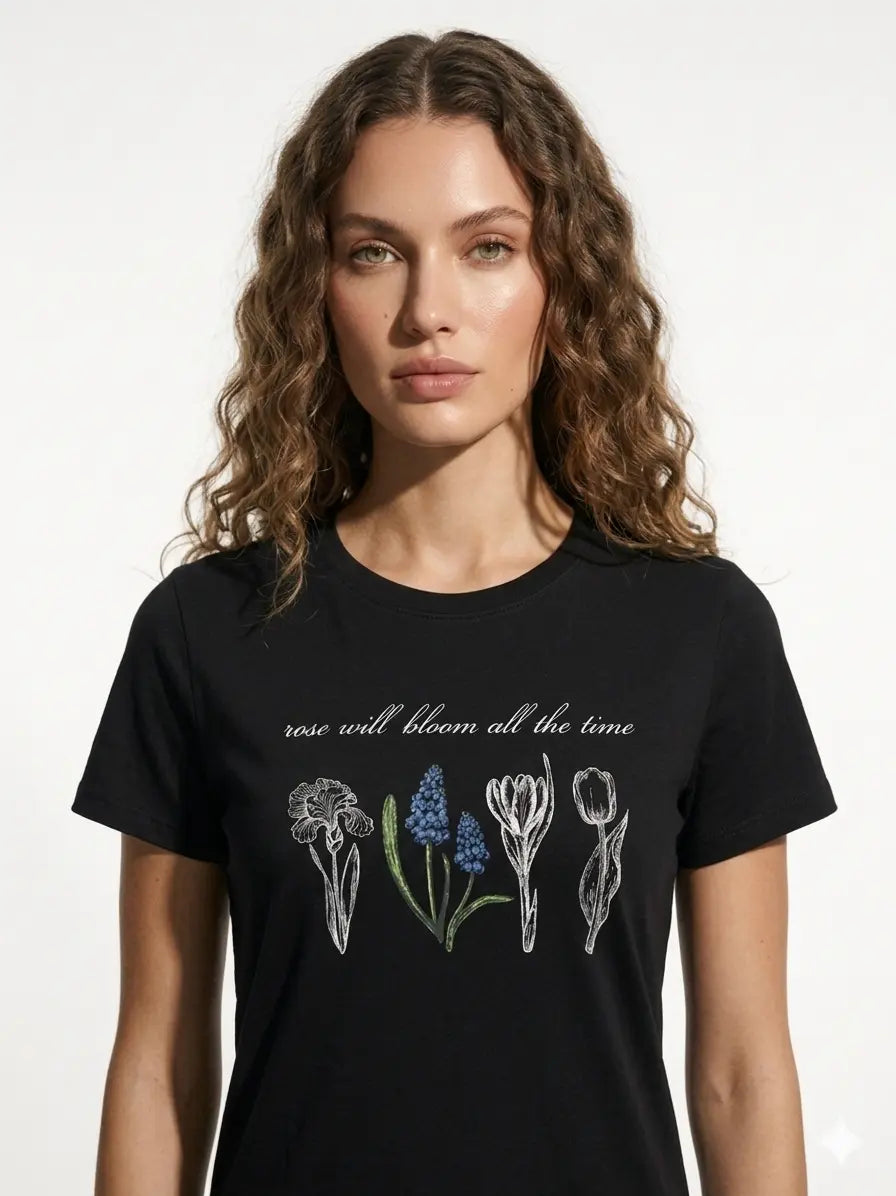 T-Shirt Rose Will Bloom DORABELLA