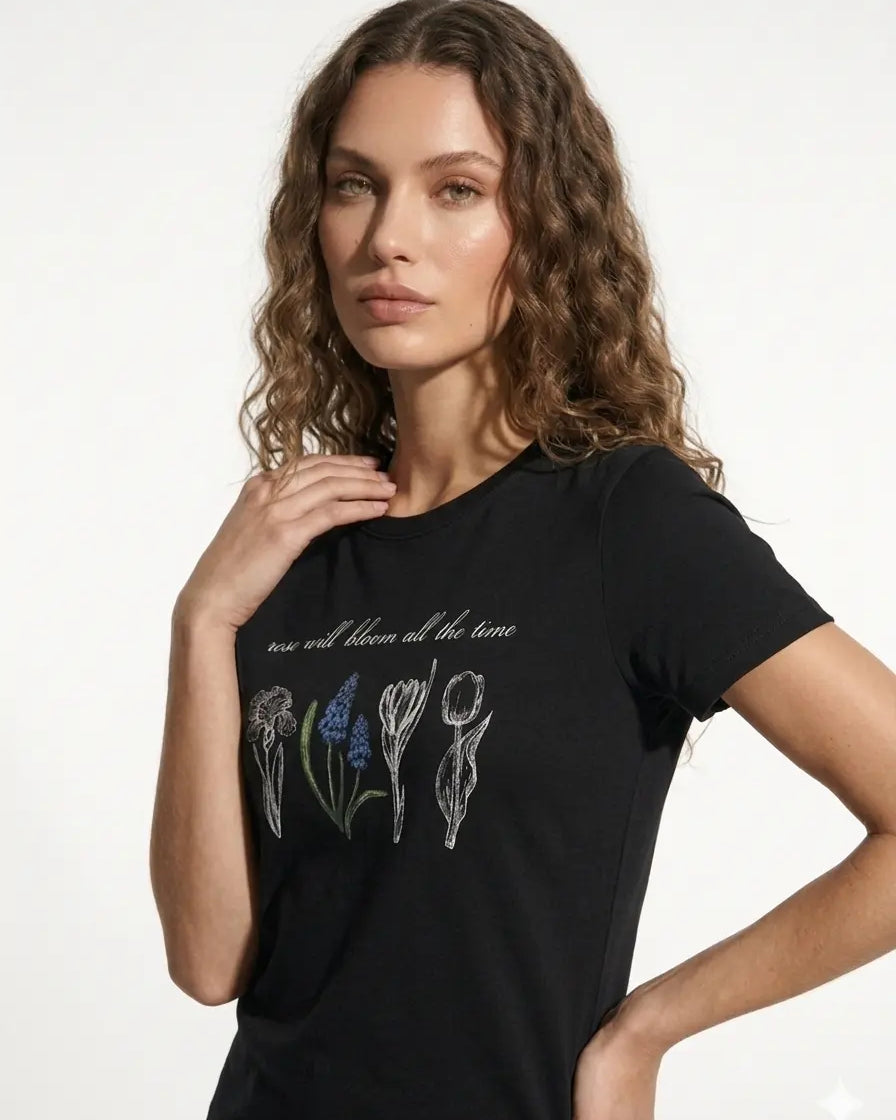 T-Shirt Rose Will Bloom DORABELLA