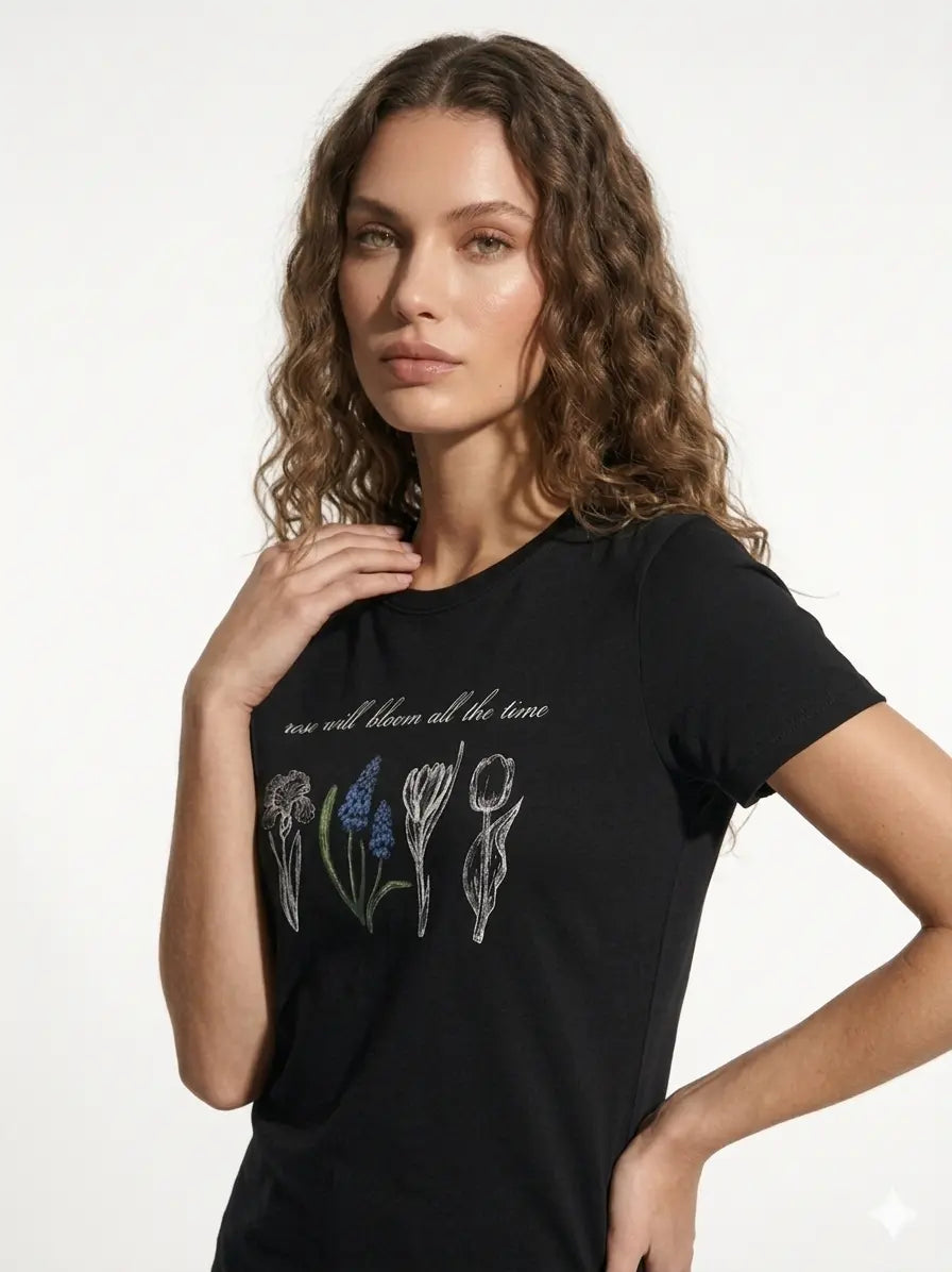 T-Shirt Rose Will Bloom DORABELLA