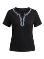 T-Shirt Scollo Ricamato DORABELLA