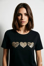 T-Shirt Stampa Cuori DORABELLA