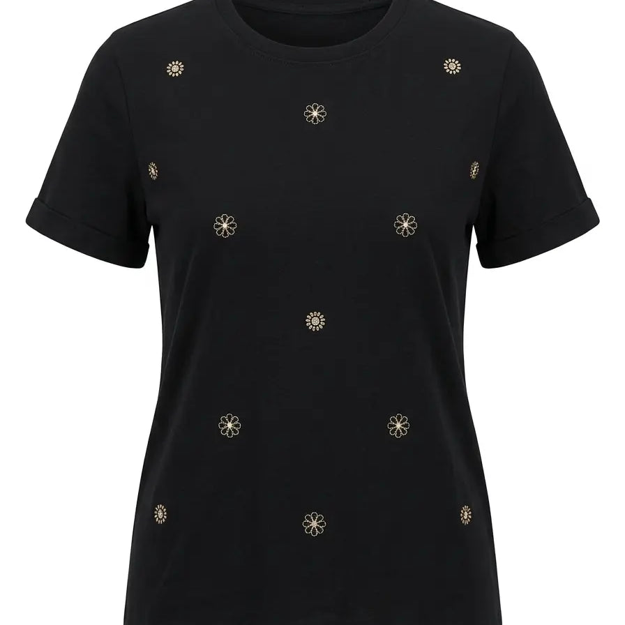 T-Shirt con Margherite DORABELLA