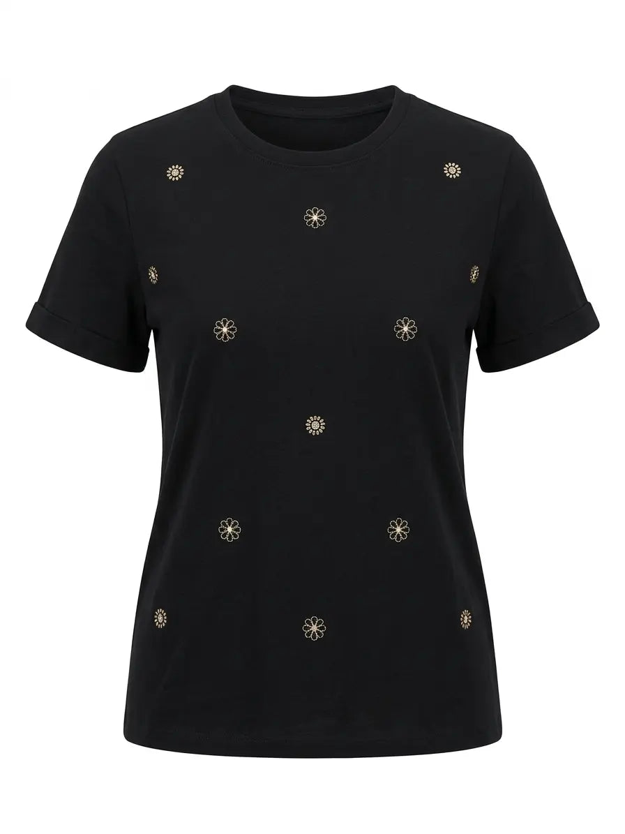 T-Shirt con Margherite DORABELLA