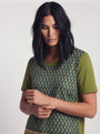 T-Shirt stampa geometrica DORABELLA