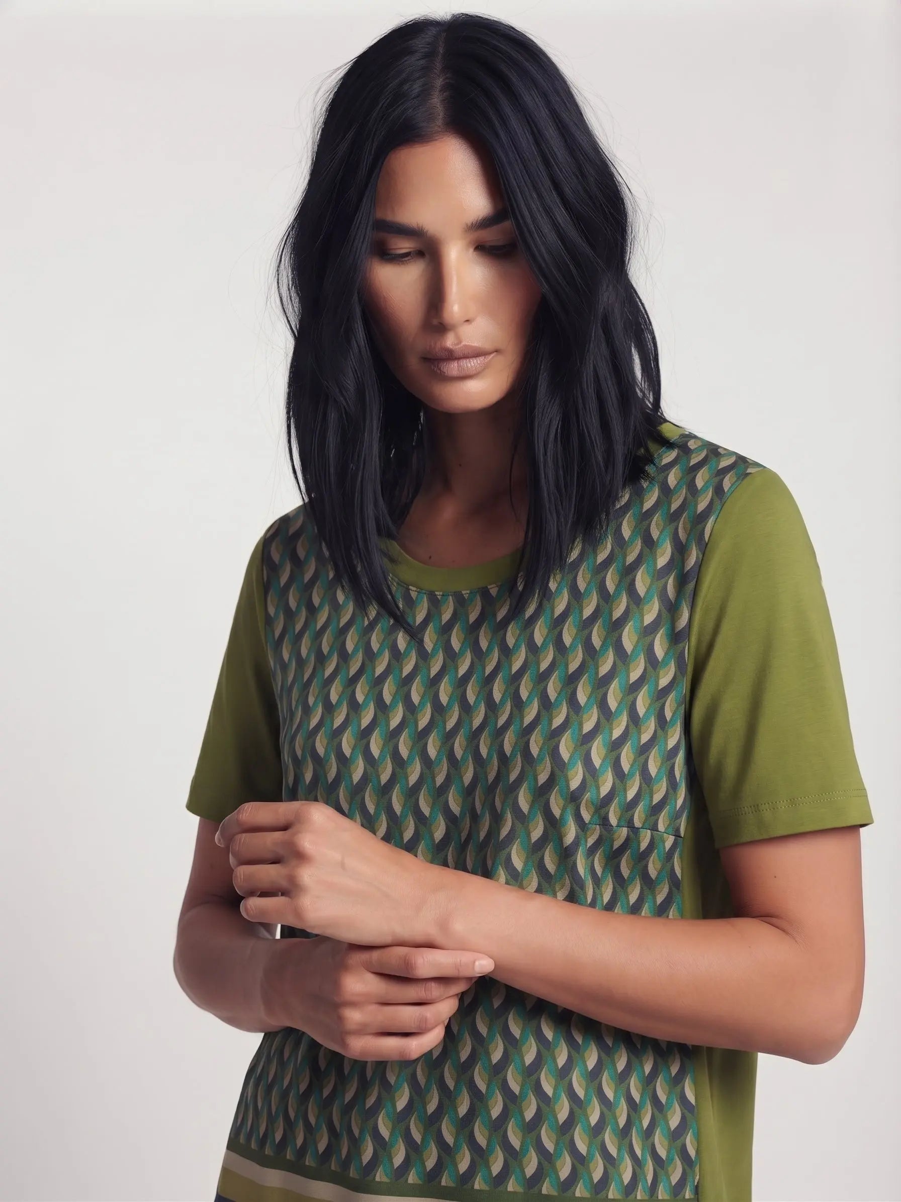 T-Shirt stampa geometrica DORABELLA