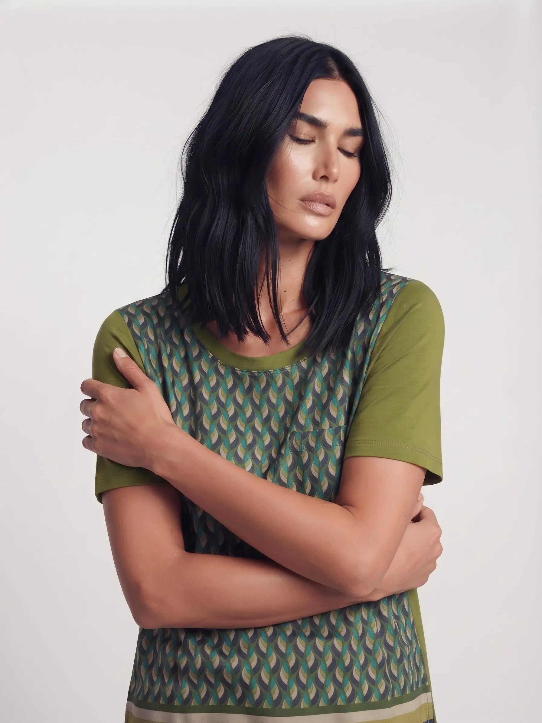 T-Shirt stampa geometrica DORABELLA
