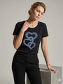 T-shirt Denim Hearts DORABELLA