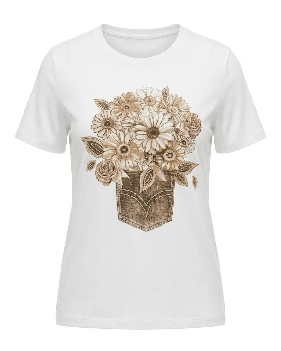 T-shirt Flower Pocket DORABELLA