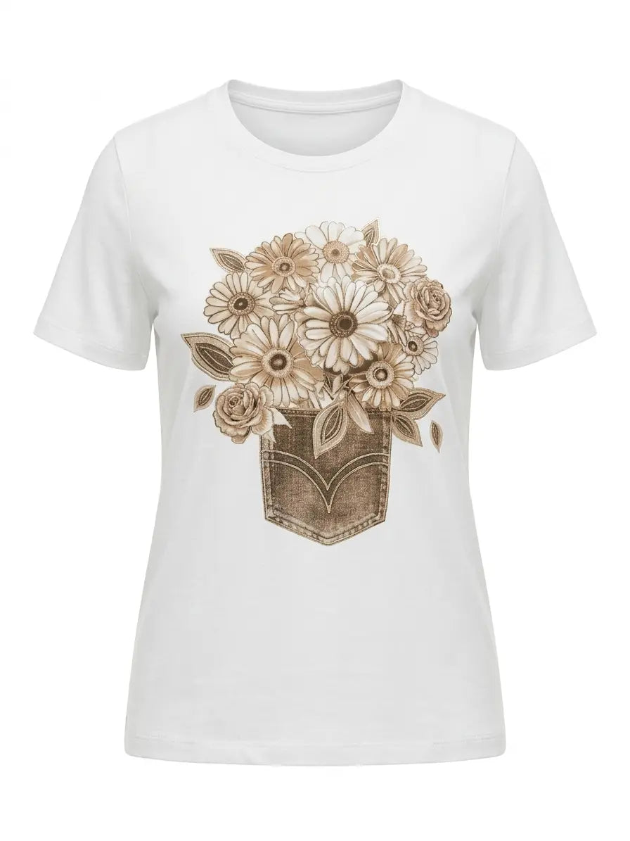 T-shirt Flower Pocket DORABELLA