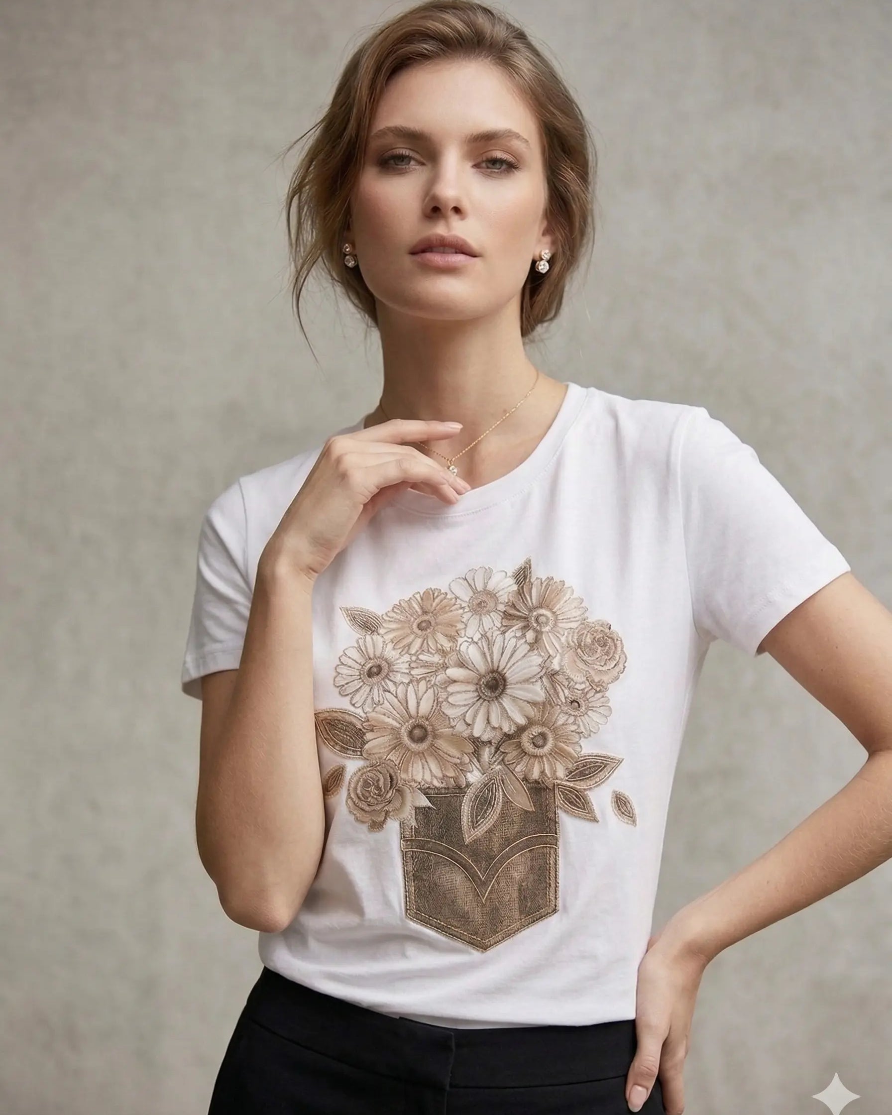 T-shirt Flower Pocket DORABELLA