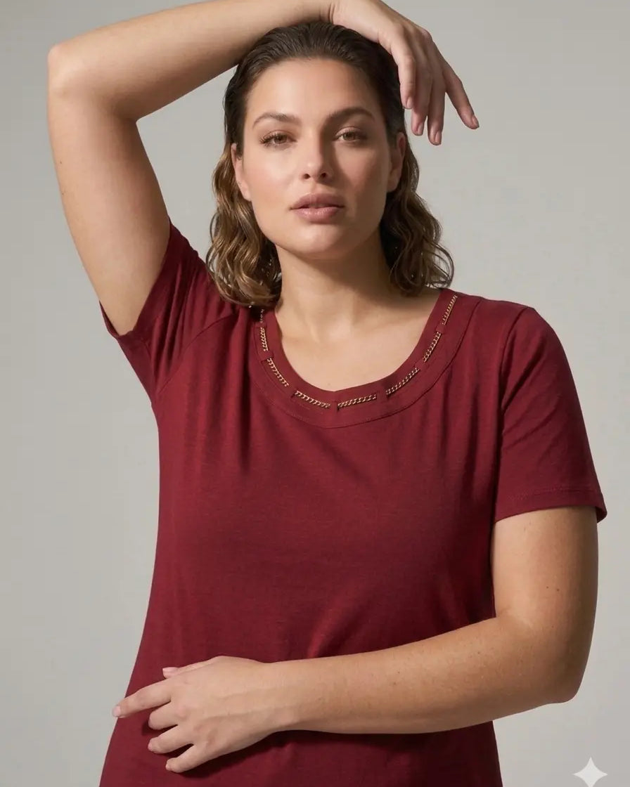 T-shirt Golden Blossom DORABELLA PIU'
