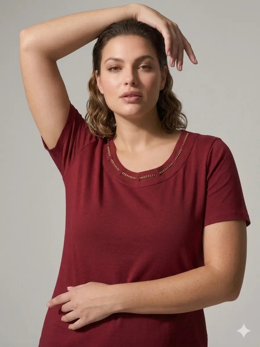T-shirt Golden Blossom DORABELLA PIU'