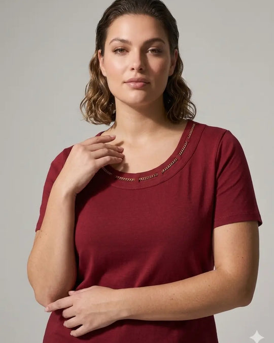 T-shirt Golden Blossom DORABELLA PIU'