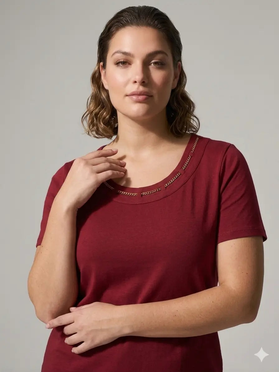 T-shirt Golden Blossom DORABELLA PIU'