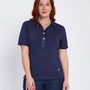 T-shirt con colletto polo e bottoni BLU DORABELLA PIU' XXXL-49