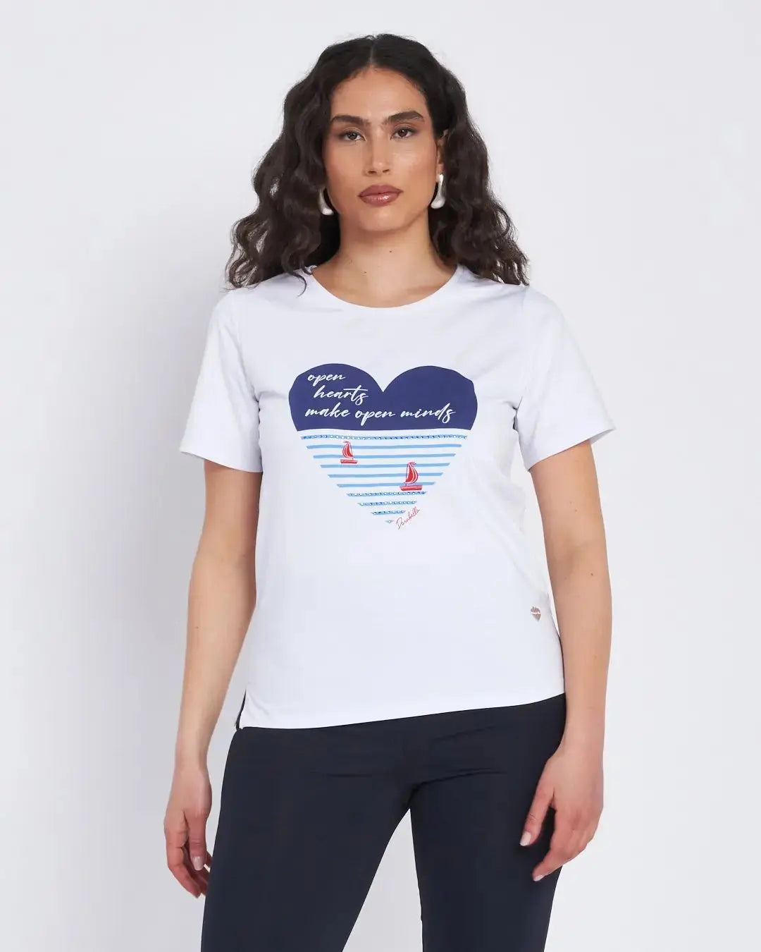 T-shirt con stampa frontale BIANCO DORABELLA XXL
