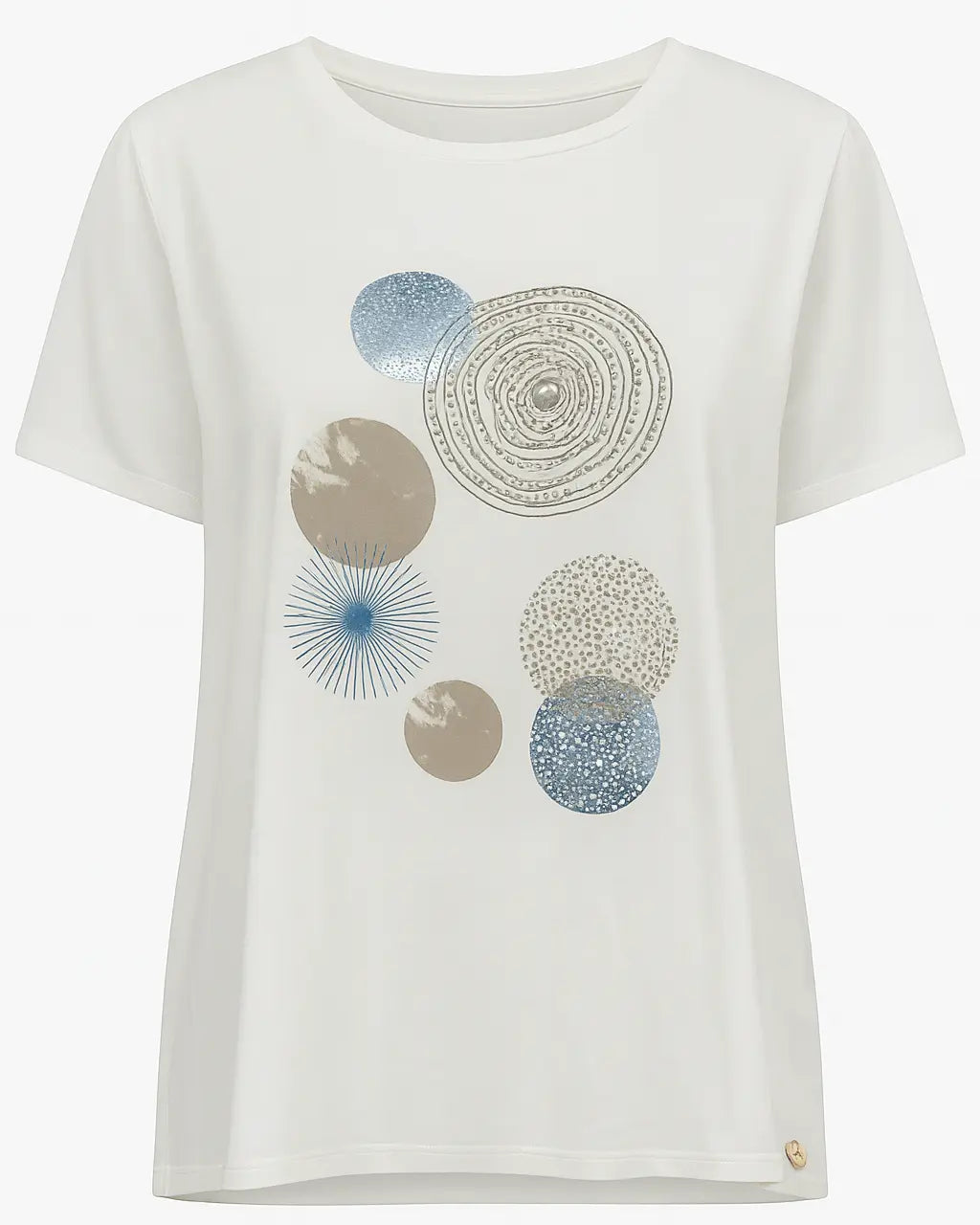 T-shirt con stampa frontale DORABELLA PIU'