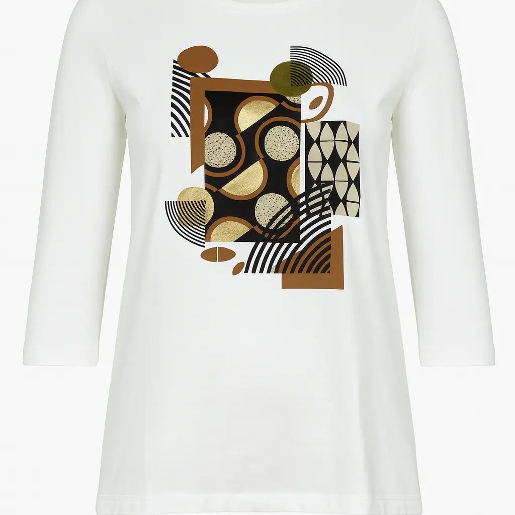 T-shirt con stampa maillard DORABELLA