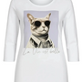 T-shirt girocollo con manica a 3/4 e stampa DORABELLA