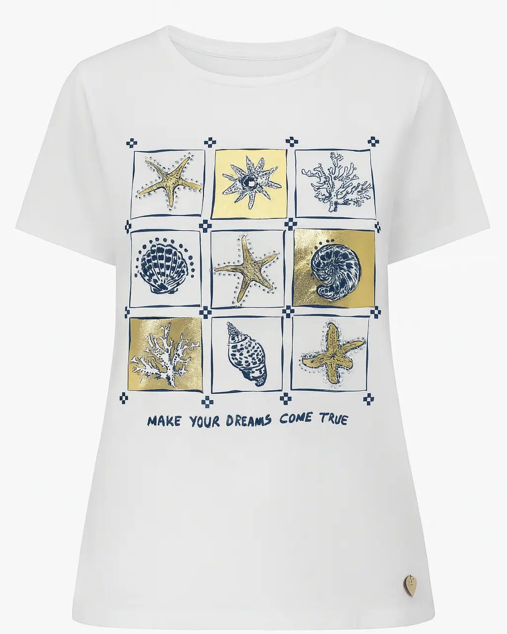 T-shirt in jersey di cotone con stampa DORABELLA