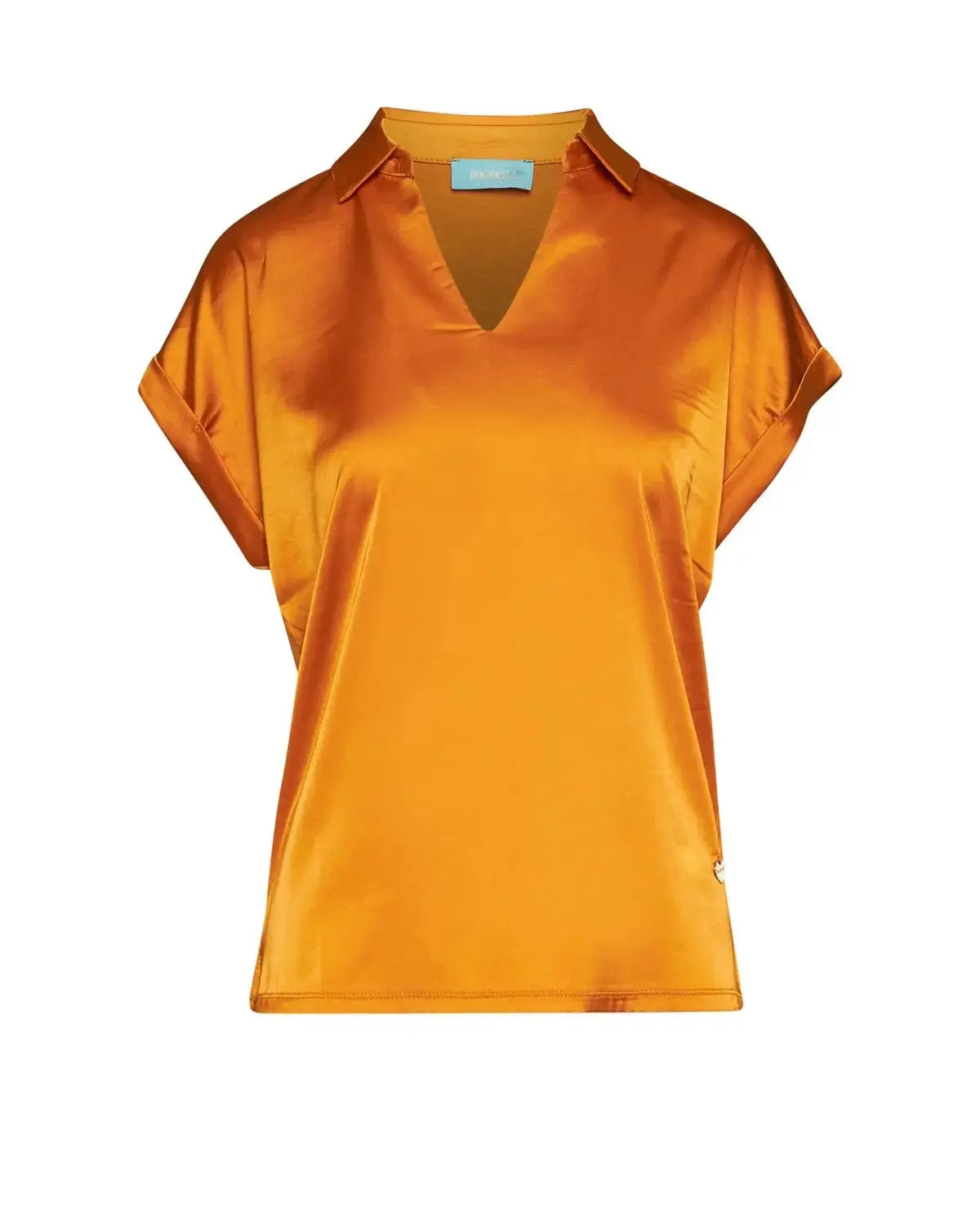 T-shirt in misto viscosa e raso CURCUMA DORABELLA