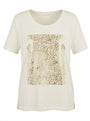 T-shirt stampa maillard animalier DORABELLA PIU'