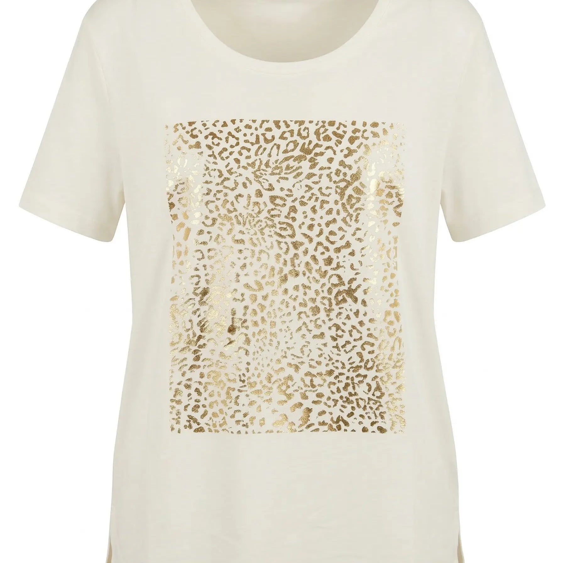 T-shirt stampa maillard animalier DORABELLA PIU'