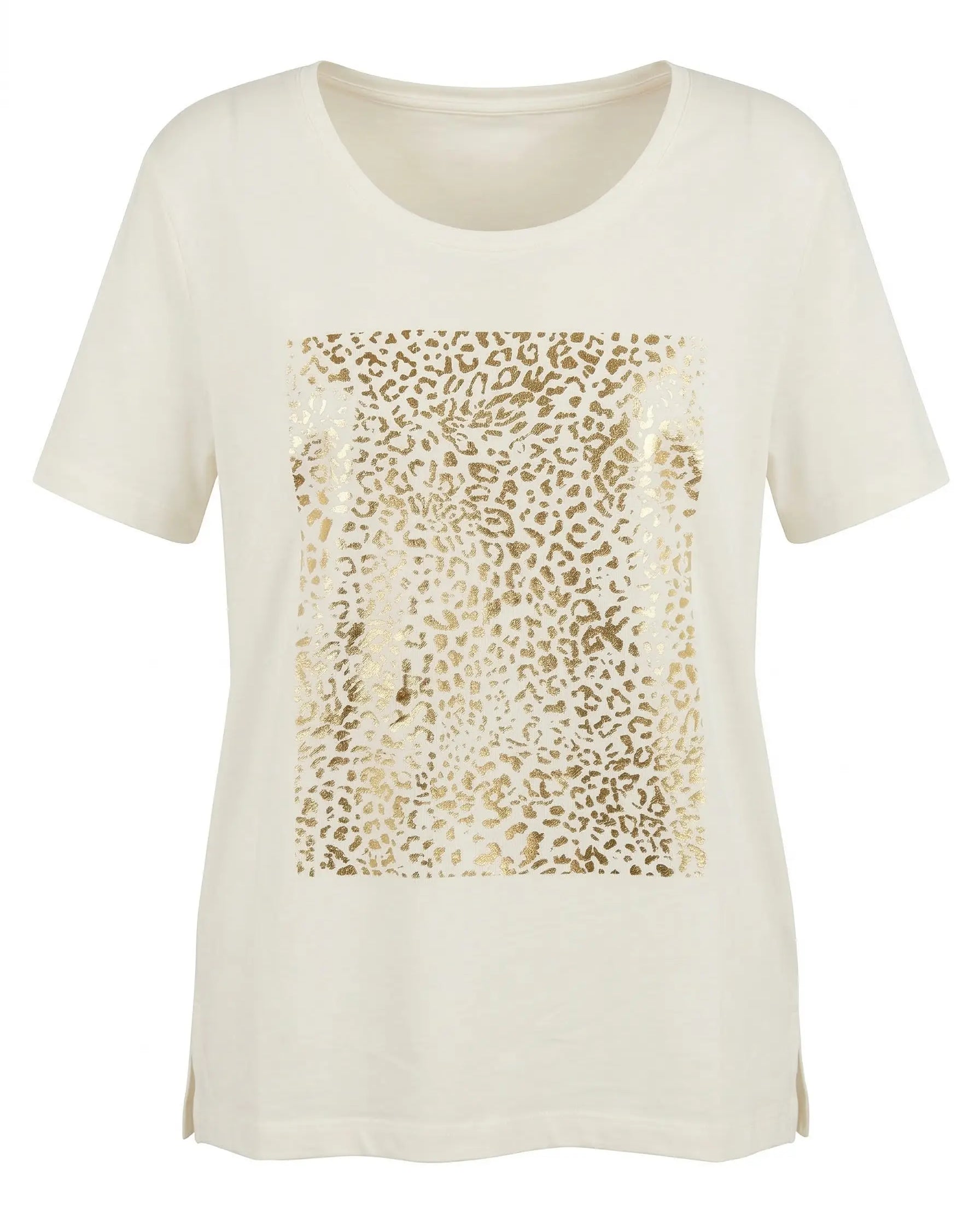 T-shirt stampa maillard animalier DORABELLA PIU'
