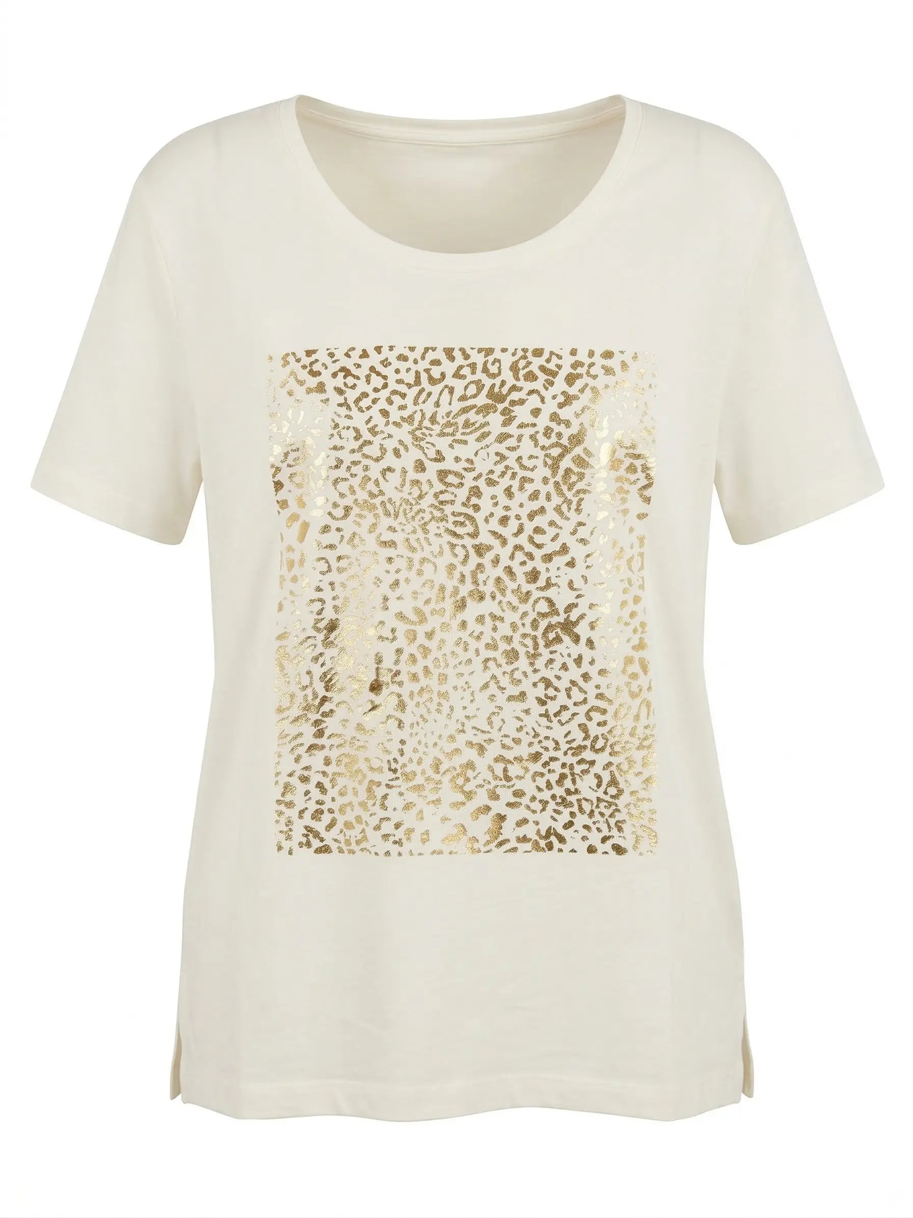 T-shirt stampa maillard animalier DORABELLA PIU'