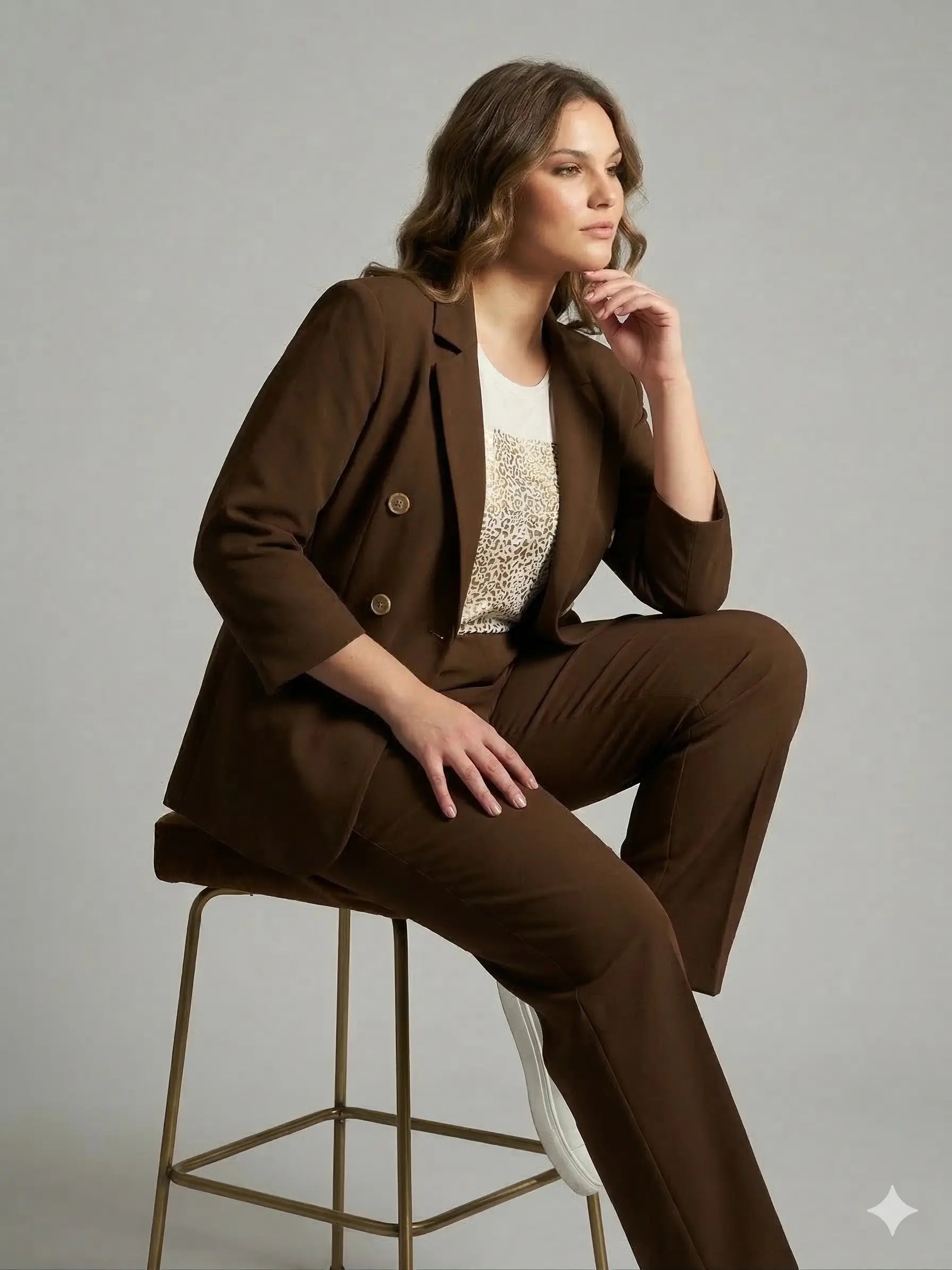 T-shirt stampa maillard animalier DORABELLA PIU'