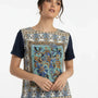 T-shirt stampata bi-materiale DORABELLA