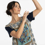 T-shirt stampata bi-materiale DORABELLA